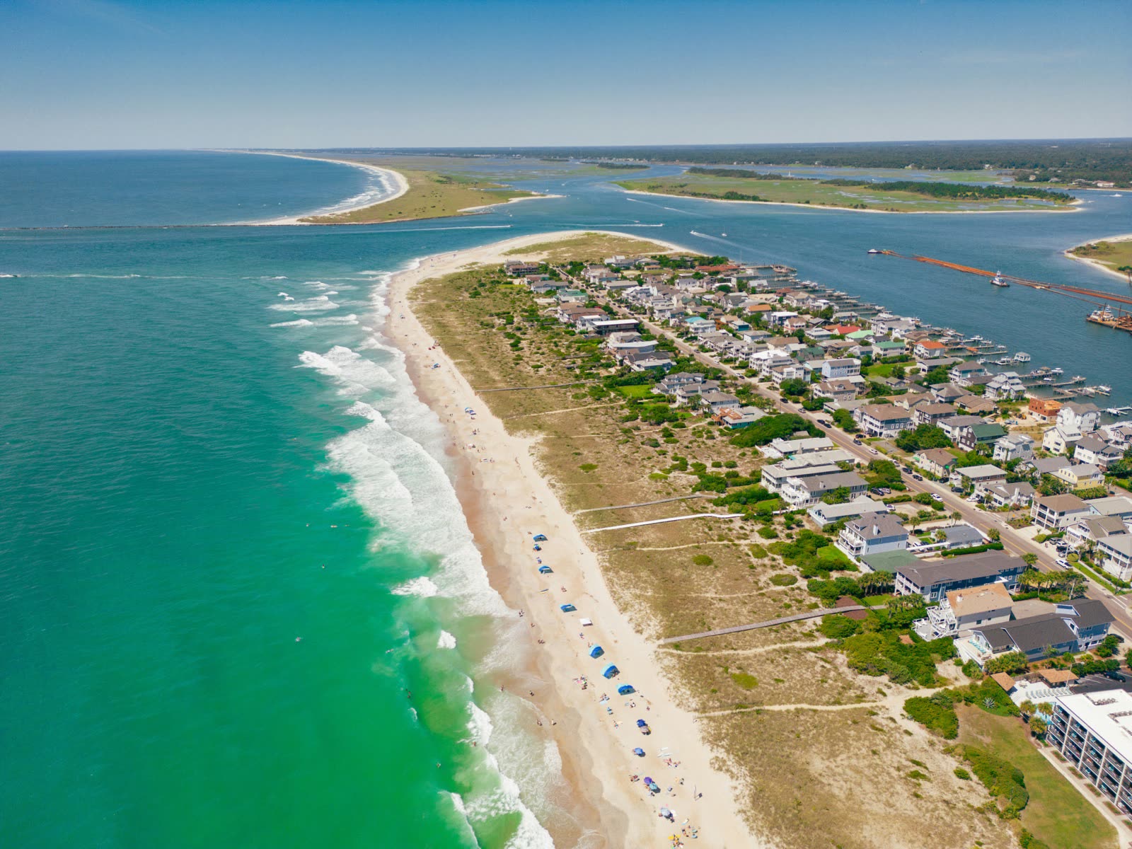 Aerial view of North Carolina’s Outer Banks